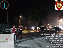 Kapolres Batu Bara AKBP Taufik Hidayat Thayeb, SH S,I,K, Pimpinan Patroli Gabungan..