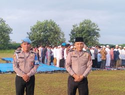 Kapolsek Indrapura AKP Jonni H Damanik SH MH ” Giat Pengamanan Sholat Idul Adha 1445 H…