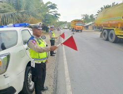 Sat Lantas Polres Batu Bara ” Giat Patroli Kibas Bendera Dan Video Situasi Arus lalulintas.