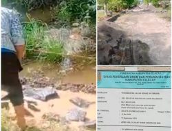 Peningkatan Ruas Jalan Udang Kecamatan Patimuan diduga Tidak Jelas Dan Seperti Membuat Kolam Ikan.
