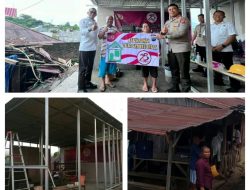 Sambut Hari Bhayangkara ke-78, Kapolda Tinjau Progres Bedah Rumah Salah Satu Warga Kelurahan Wanea.
