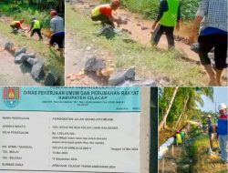 Kontruksi Penahan Gelombang diduga dipergunakan dalam Peningkatan Ruas Jalan Udang Kecamatan Patimuan.