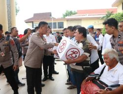 Hari Bhayangkara ke-78, Polda Sulut dan Polres Jajaran Salurkan 8000 Paket Bantuan Sosial.