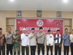 Dalam Rangka Hari Bhayangkara Ke -78 Polres Batu Bara Mengikuti Doa Bersama Lintas Agama Secara Virtual.