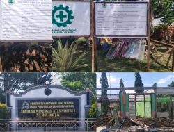 Rehabilitasi SMAN I Sidareja di Sinyalir Menggunakan Batu Bekas.
