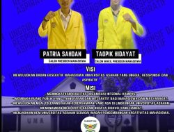 Patria Sahdan Dan Taopik Hidayat Terpilih Menjadi Presma Dan Wakil Presma Universitas Negeri Asahan Periode 2024 – 2025.