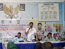 Satres Narkoba Polres Batubara Sosialisasikan Dampak dan Bahaya Narkoba di Tanjung Tiram.Batu Bara