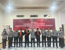 ASN Purnabakti Lapas Labuhan Ruku Kanwil Kemenkumham Sumut ikuti prosesi wisuda.