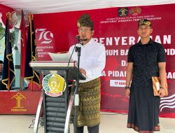 Puncak Peringatan HUT RI ke-79, Lapas Labuhan Ruku Kanwil Kemenkumham Sumatera Utara Gelar Upacara.