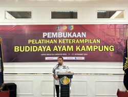 Tingkatkan Keterampilan, Kepala Lapas Labuhan Ruku Membuka Pelatihan Budidaya Ayam Kampung