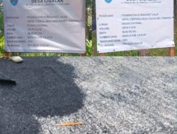 Dua Paket Bansus Desa Cisalak Kecamatan Cimanggu di duga Dikerjakan Tidak Sesuai Dengan Aturan dan Berkualitas Rendah.