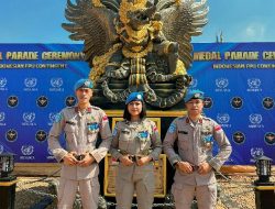 Satgas Garuda Bhayangkara FPU 5 MINUSCA Bangun Monumen GWK di Afrika Tengah