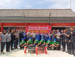 Gandeng BPBD Prabumulih, Rutan Prabumulih Gelar Sosialisasi Serta Simulasi Pencegahan dan Penanggulangan Kebakaran