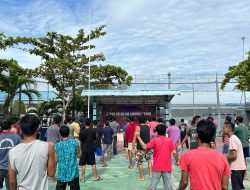 Senam Sehat WBP Lapas Labuhan Ruku, Jaga Kondisi tetap Prima