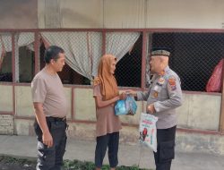 Kapolsek Perdagangan AKP Ibrahim Sopi Gelar Kegiatan Jumat Barokah dengan Penyaluran Sembako di Kecamatan Bandar