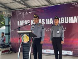 Lapas Kelas IIA Labuhan Ruku Kanwil Kemenkumham Sumut Gelar Upacara Kenaikan Pangkat