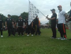 KPU Batu Bara Adakan Giat Gerak Jalan Bersama Tiga Kandidat Paslon Bupati Batu Bara Senam  Sehat Menuju Pilkada Serentak 2024.