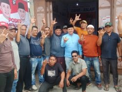 Kunjungan Zahir di sambut ratusan warga desa ujung kubu duduk di warung kopi Serap Aspirasi Masyarakat
