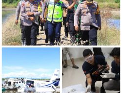 Polda Gorontalo Kerahkan Tim Inafis Lakukan Identifikasi Korban Pesawat Jatuh di Pohuwato.