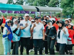 Cabup & Cawabup Zahir – Aslam Senam Sehat Bersama 350 Orang Lansia Produktif