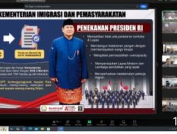 Lapas Kelas IIA Labuhan Ruku Kanwil Kemenkumham Sumut Ikuti Arahan Menteri Imigrasi dan Pemasyarakatan Secara Virtual.