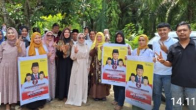 Terus Bergerak Menangkan BAHAGIA, Tdar Rangkul Emak-Emak di Sumber Padi.