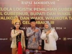 Ketua KPU Batu Bara Erwin S.Sos Ikuti Kordinasi Logistik di Dampingi Sekretaris Adhe Siska.
