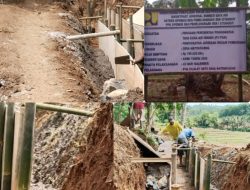Lagi-lagi ditemukan Dugaan Pekerjaan Peningkatan Jaringan Irigasi Permukaan Yang di Kerjakan oleh P3 TGAI Cilalay Satu Asal Jadi