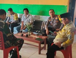 Babinsa Kodim 1311/Morowali Bersinergi dengan Polsek dan Masyarakat Kecamatan Lembo Raya dalam Rangka Pembahasan Rencana Kunjungan Kerja Kapolres Morowali Utara*