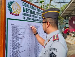Pilkada 2024, Lapas Labuhan Ruku Deklarasikan Ikrar Netralitas