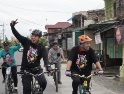 Goes Sepeda Sehat, Bupati Batu Bara dan Wakil Bupati Terpilih Sapa Warga