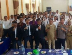 Panwaslu Kecamatan Lima Puluh Kab.Batu Bara Lantik 63 Pengawasan Tempat Pungutan Suara.