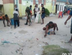 Babinsa Kodim 1311/Morowali Desa Masadian Gelar Kerja Bakti Bersama Warga untuk Jaga Kebersihan Lingkungan