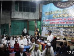 Baharuddin – Syfarizal Hadiri Tahlilan Untuk Almarhum OK Arya di Jalan Merdeka Tanjung Tiram.