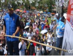 Ajak Dukung, Korkab Pemenangan Ahmad Luthfi-Taj Yasin Cilacap Gelar Senam Sehat bareng Ribuan Warga