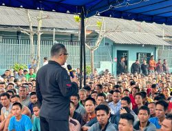 Jelang Pilkada Serentak, Kalapas Labuhan Ruku Kanwil Kemenkumham Sumut Berikan Arahan Kepada Warga Binaan.