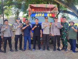 Para Babinsa Koramil 1311-06/Bungku Utara Bersinergi dengan Polres Morowali Utara Amankan Logistik Pemilu 2024