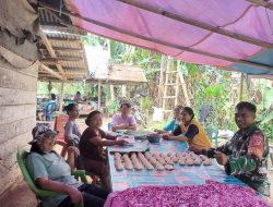 Babinsa Koramil 1311-04/Lembo Tekankan Pentingnya Keamanan Pasca Pemungutan Suara di Desa Peleru Kabupaten Morowali utara