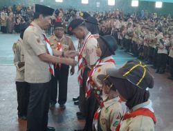 Kwarcab Lantik 781 Anggota Pramuka Garuda Kwarran Cilacap Selatan