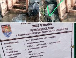 Diduga Pembangunan RPJIT yang Dikerjakan Oleh CV.MK Di Desa Cimanggu Kecamatan Cimanggu Kabupaten Cilacap Asal Jadi