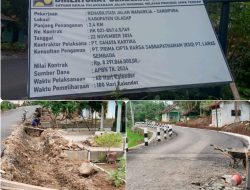 Aneh Rehabilitasi Jalan Wanareja Candipura Pekerjaan Tahun Anggaran 2024 Masih di Kerjakan 2025 Bukan Putus Kontrak
