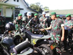 Kepedulian Terhadap Kesiapan Operasional, Dandim Cilacap Cek Kondisi Motor Dinas