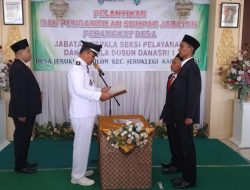 2 Perangkat Desa Jeruklegi Kulon Cilacap Diminta Bekerja Sesuai Aturan Usai Dilantik