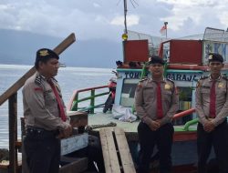 Personil AIPDA ROLAND MANIK Intensifkan Patroli Penganana Diobjek Wisata Danau Toba.