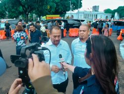 Geladi Bersih, Bupati Batu Bara Terpilih Baharuddin Ikuti Kirab Jalan Kaki dari Monas Menuju Istana Kepresidenan*