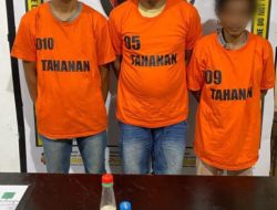 Tiga Pelaku Penyalahgunaan Narkoba Diringkus Unit Reskrim Polsek Bosar Maligas.