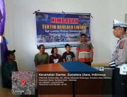 Sat Lantas Polres Simalungun Gelar Sosialisasi Tertib Berlalu Lintas di Nagori Pantoan Maju