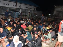TNI AL Asahan Berhasil Selamatkan 71 PMI Melintasi Jaringan Jalur Laut Malaysia Indonesia.