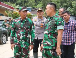 Pangdam I/Bukit Barisan Tinjau Lokasi Banjir di Kota Parapat