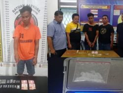 Diduga Jadi Pengedar Sabu, Warga Tanjung Pasir Diciduk Unit Reskrim Polsek Tanah Jawa.